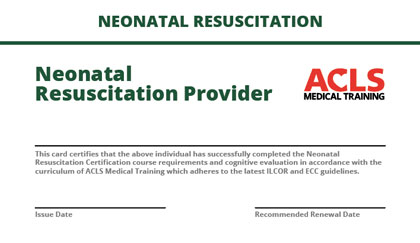 Neonatal Resuscitation Course Fast Accredited 100% Online